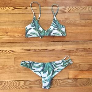Midori Banana Palms Bikini Top